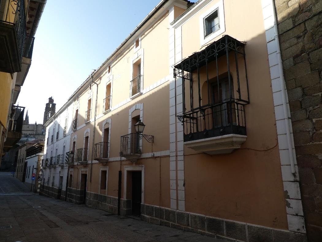 Casas de los Sánchez-Ocaña en la calle Blanca, junto a la torre