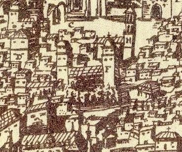 Detalle de las dos torres en 1573