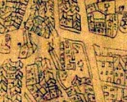 Detalle del plano del siglo XVIII