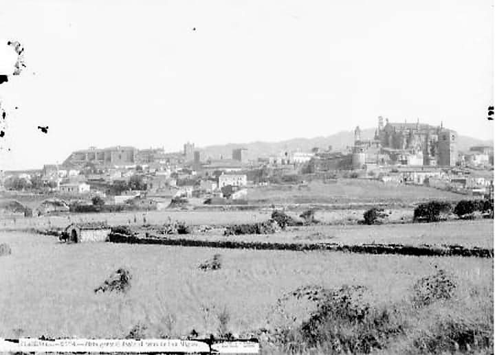 Vista de Plasencia en 1870